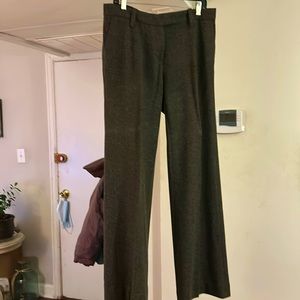 TORY BURCH beautiful mix of colors appearing as a green/grey. Size 12 trousers.